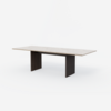 Vipp496 Cabin square table,Jura Grau Blau limeston, Dark oak