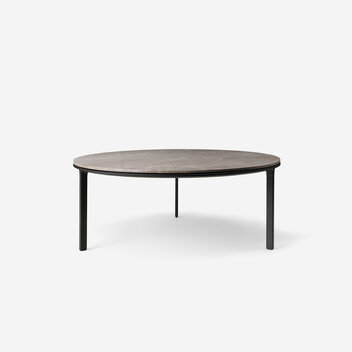 Vipp 425 salontafel,zwart frame, Pietra Grey Marble