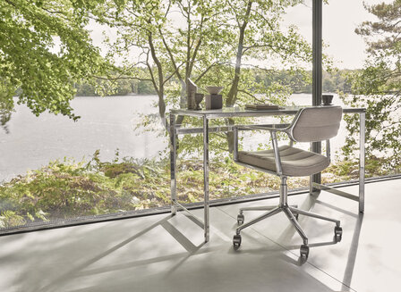 Vipp 453 Swivel met wielen, Tide-dark sand stof