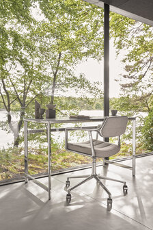 Vipp 453 Swivel met wielen, Tide-dark sand stof
