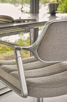 Vipp 453 Swivel met gliders, Tide-dark sand stof 