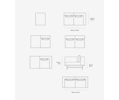 Vipp 610 Loft sofa 4-zitter 