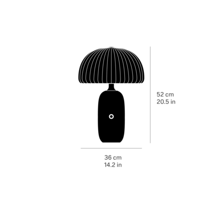 Vipp 592 Sculpture Table Lamp Grijs