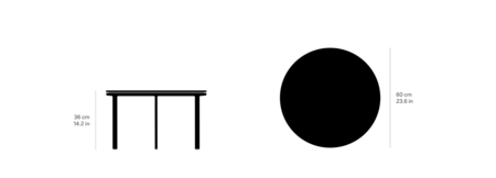 Vipp 714 Open-Air Salontafel &Oslash;60