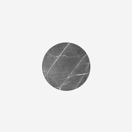 Vipp 423 salontafel, zwart frame, Pietra Grey marble