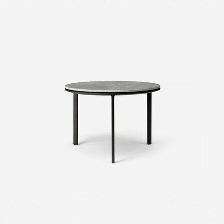 Vipp 423 salontafel, zwart frame, Sky grey marble