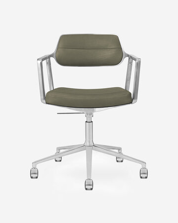 Vipp 453+ Swivel met wielen, bosco green