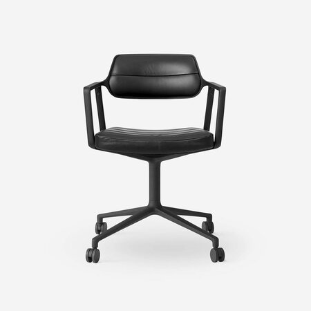 Vipp 453 Swivel met wielen, Black/Black Frame