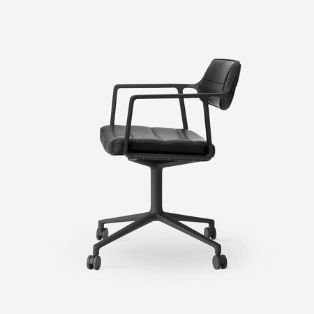 Vipp 453 Swivel met wielen, Black/Black Frame
