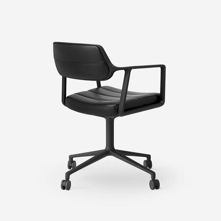 Vipp 453 Swivel met wielen, Black/Black Frame