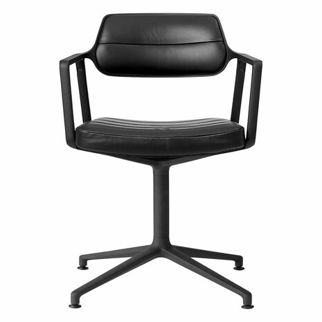 Vipp 453 Swivel met gliders, Black/Black Frame