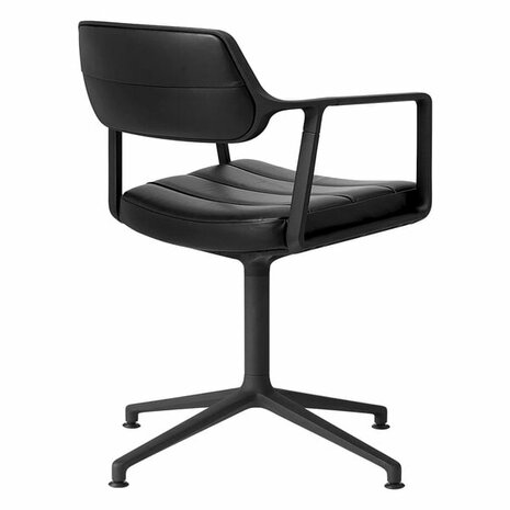 Vipp 453 Swivel met gliders, Black/Black Frame